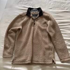 True Grit Tan Fleece Pullover Quarter-Zip